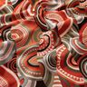 Decor Fabric Tapestry Fabric abstract semicircles – terracotta/green,  thumbnail number 2