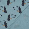 Cotton Jersey Dogs | Poppy Fabrics – dove blue/black,  thumbnail number 4