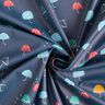 Raincoat Fabric colourful umbrellas Digital Print – navy blue,  thumbnail number 4