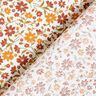 Cotton Poplin Autumn Flowers – white/burgundy,  thumbnail number 4