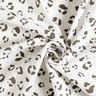 Double Gauze/Muslin large leopard pattern – ivory/dark grey,  thumbnail number 3