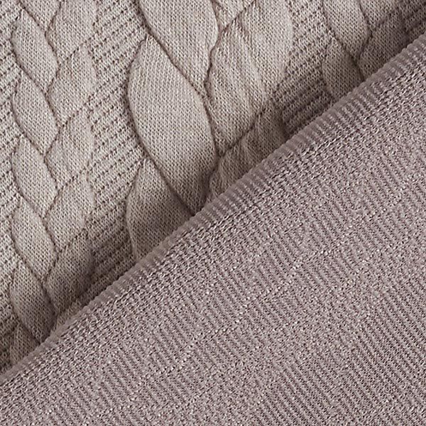 Cabled Cloque Jacquard Jersey – beige,  image number 4