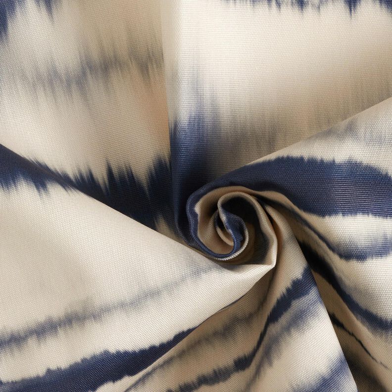 Outdoor Fabric Canvas batik – sand/midnight blue,  image number 4