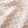 Large gingham check seersucker – white/light dusky pink,  thumbnail number 2
