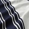Decor Fabric Panama Block Stripes – blue-black/misty grey,  thumbnail number 2