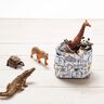Cotton Cretonne small wild animals – silver grey,  thumbnail number 6