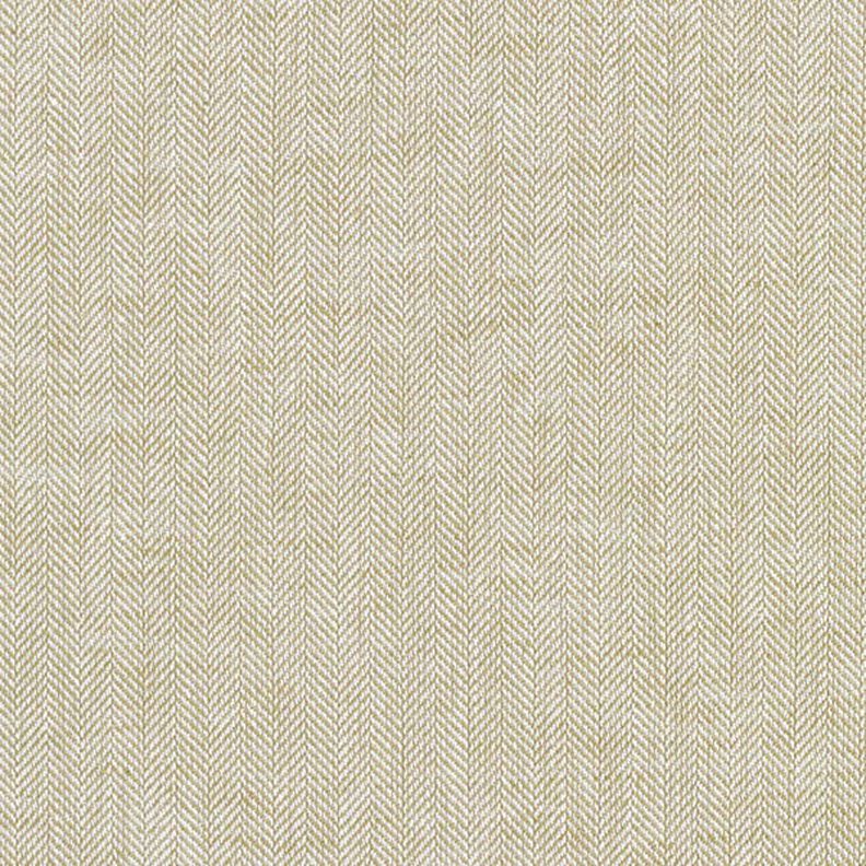 Herringbone Linen Cotton Blend – khaki,  image number 1