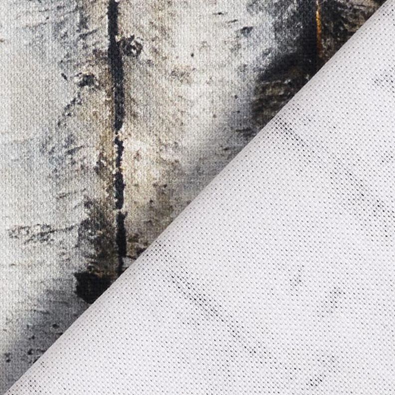 Decor Fabric Half Panama birch trunks – light grey,  image number 4