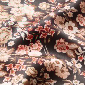 lovely flowers satin &ndash; black, 