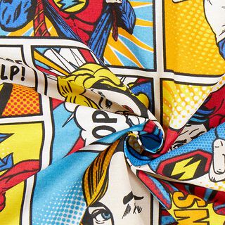 Comix Heroes Ottoman Decor Fabric – offwhite, 