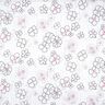 crinkle voile flowers and leopard print – white/black,  thumbnail number 1