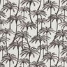 Decor Fabric Half Panama palms – black brown,  thumbnail number 1