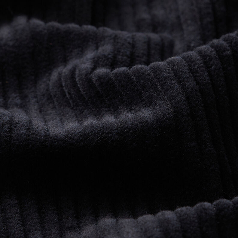 Chunky Corduroy pre-washed Plain – black,  image number 2