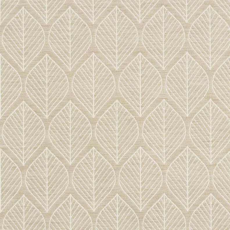 Decor Fabric Jacquard Leaves – beige, image number 1