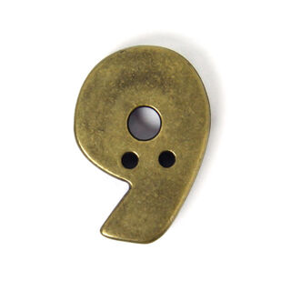 Numeral 9 – Metal-look, 