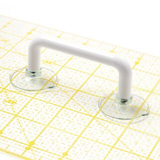 Ruler Holder with 2 Suction Cups - white, 