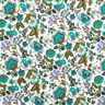 Cotton Poplin paisley flowers – ivory/emerald green,  thumbnail number 1
