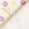 Decor Fabric Half Panama little spring flowers – offwhite/vanilla yellow,  thumbnail number 4