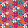 French Terry Large Flowers – petrol,  thumbnail number 1