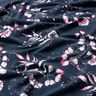 Cotton Jersey Eucalyptus and hydrangeas | Glitzerpüppi – midnight blue/pink,  thumbnail number 2
