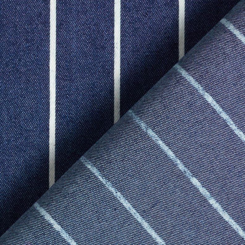 Chambray Stripes – navy blue/offwhite,  image number 4