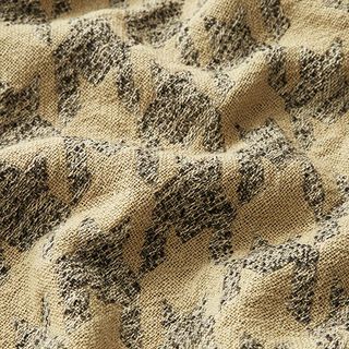 Large double weave houndstooth – beige/grey, 