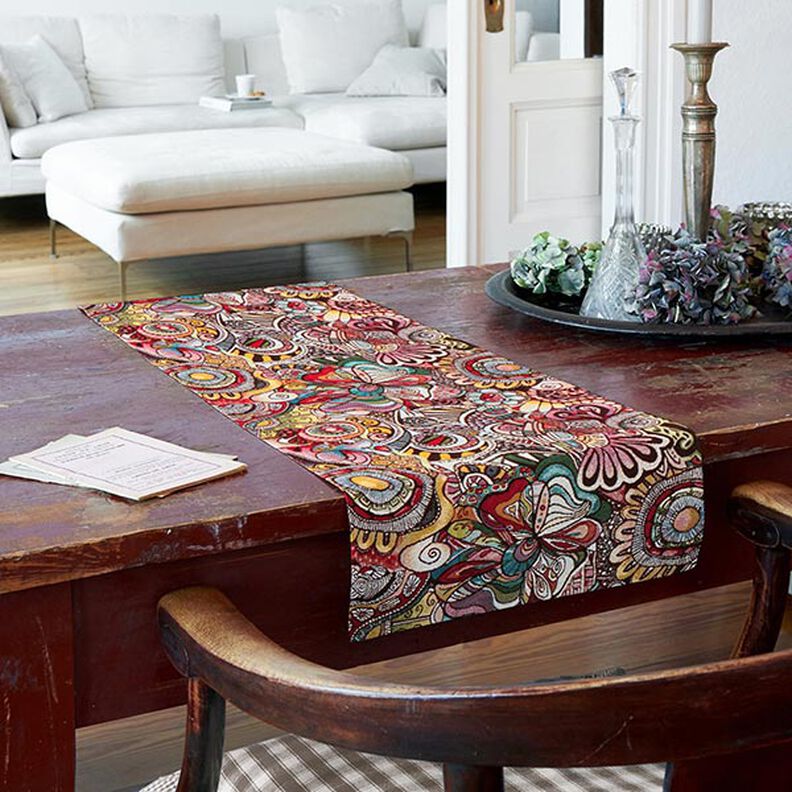 Jacquard Gobelin, patterned – white,  image number 6