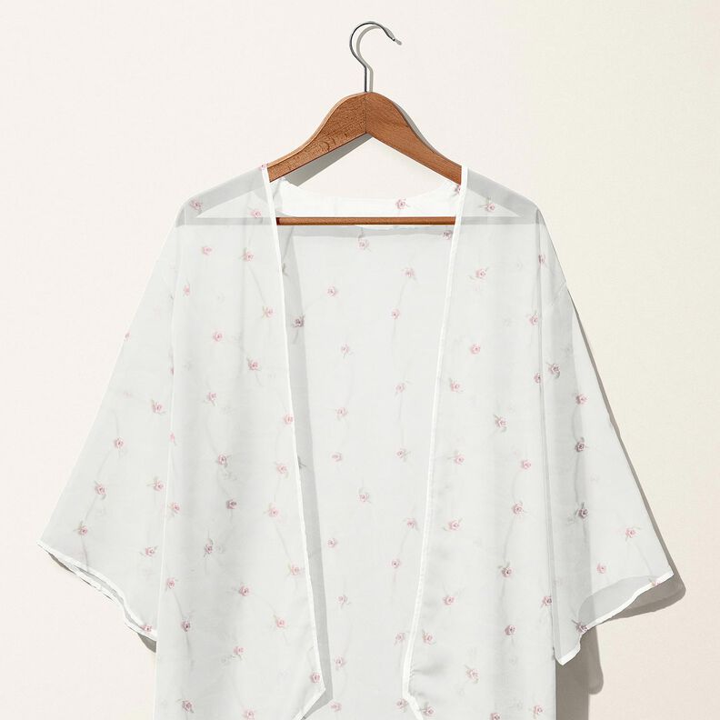 Soft Mesh embroidered flowers – white/rosé, image number 7