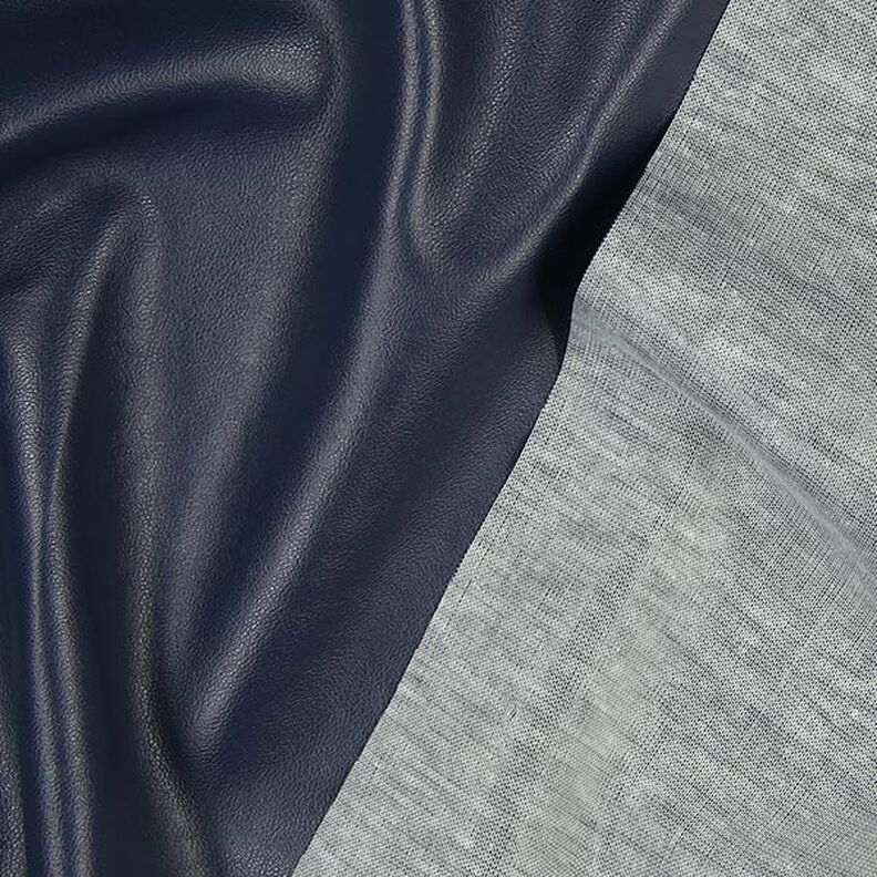 Imitation Nappa Leather – navy,  image number 4