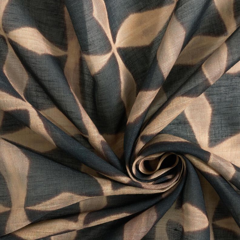 lightweight cotton-linen blend crosses – black/almond,  image number 3