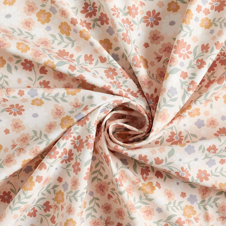 Raincoat Fabric flower meadow Digital Print – rosé,  image number 4