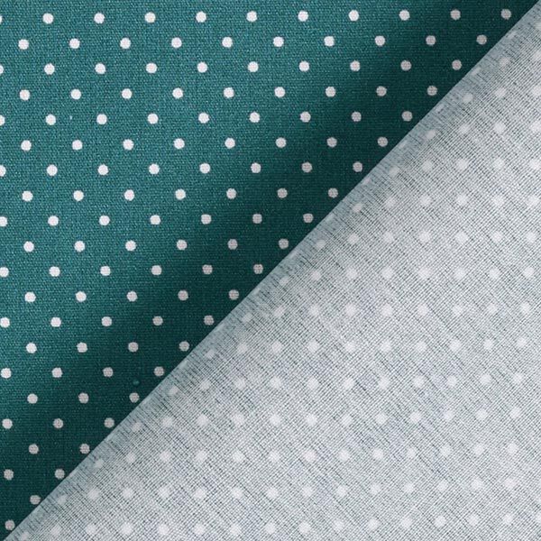 Coated Cotton Little Dots – light petrol,  image number 5
