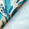 Satin crepe sea flowers – turquoise/cinnamon,  thumbnail number 4