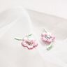 Soft Mesh embroidered flowers – white/rosé,  thumbnail number 6