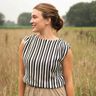 Knit Fabric Stripes| Poppy Fabrics – black/offwhite,  thumbnail number 5
