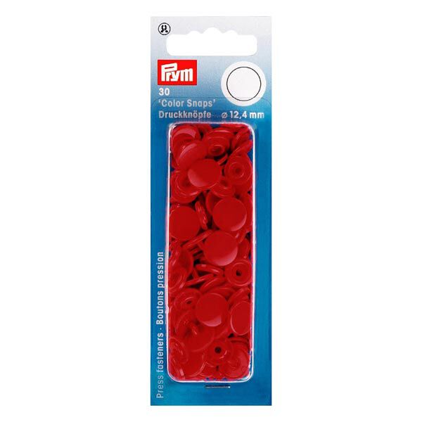 Colour Snaps Press Fasteners 26 – red | Prym,  image number 1