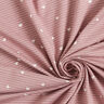 Cotton Jersey hearts and stripes – light dusky pink | Remnant 10cm,  thumbnail number 4