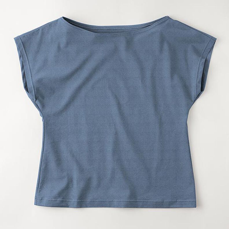 Medium Cotton Jersey Plain – denim blue,  image number 9