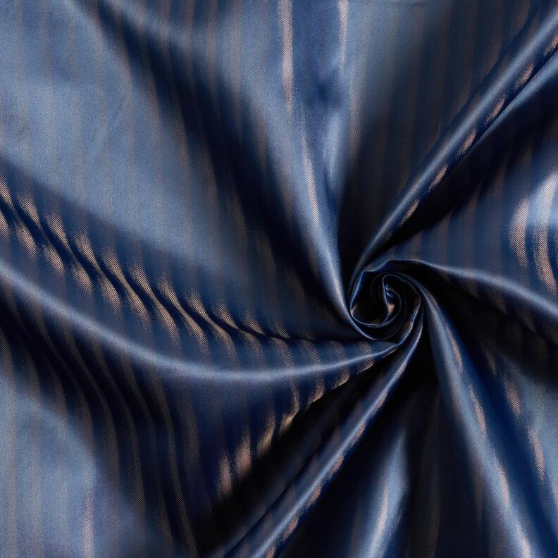 Satin lining shadow stripe – navy blue,  image number 3