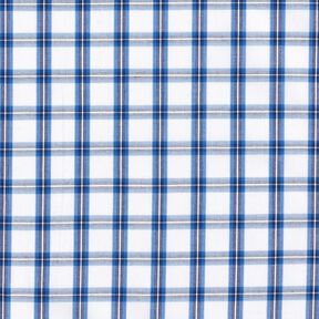 Cotton fabric shirt check &ndash; white/blue, 