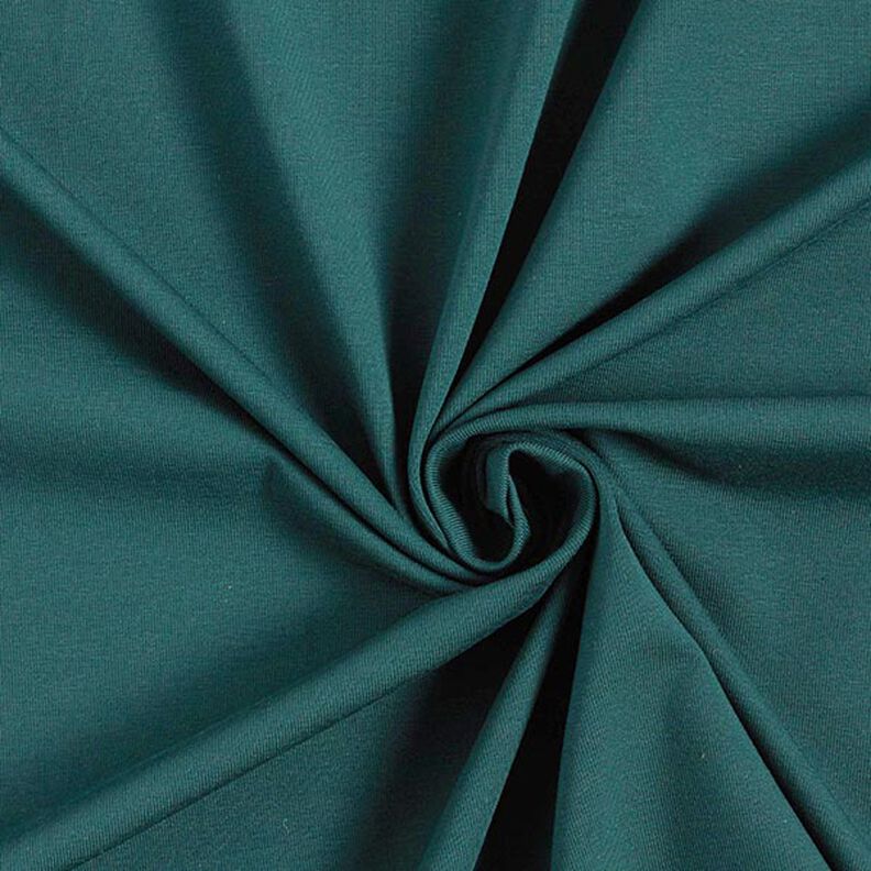 Medium Cotton Jersey Plain – dark green,  image number 1