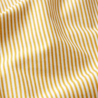 Cotton Poplin Mini stripes – curry yellow/white, 
