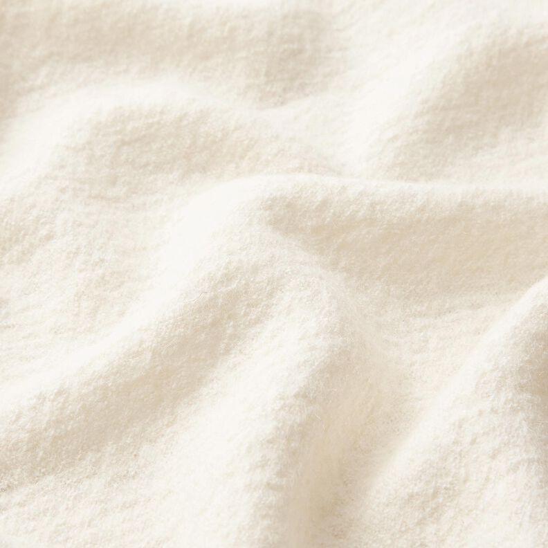 Lightweight viscose and wool blend knitted fabric – offwhite,  image number 2