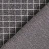 Jacquard knit brushed grid check – dark grey,  thumbnail number 5