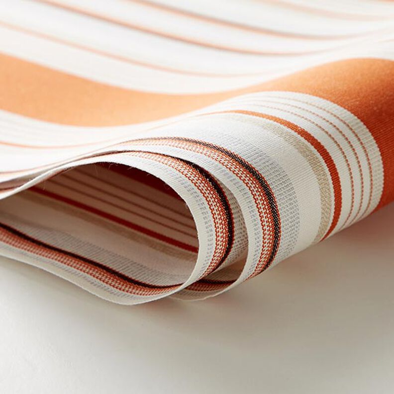 awning fabric melange stripes – terracotta/grey,  image number 6