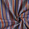 Decor Fabric Jacquard abstract stripes – navy blue/carmine,  thumbnail number 3