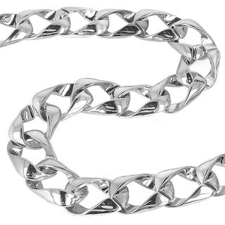 Link Chain [ Width: 25 mm ] – silver metallic, 