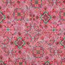 Quilted Fabric Doubleface Diamonds | Poppy Fabrics – intense pink/fir green,  thumbnail number 4