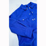 Linen fabric Ramie mix medium – royal blue,  thumbnail number 7