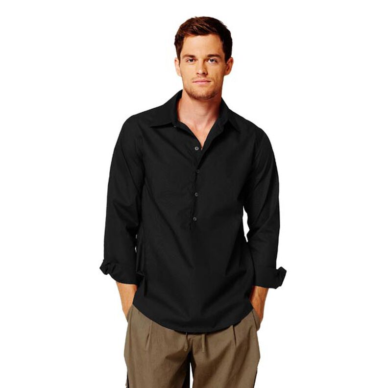 Cotton Poplin Plain – black,  image number 7